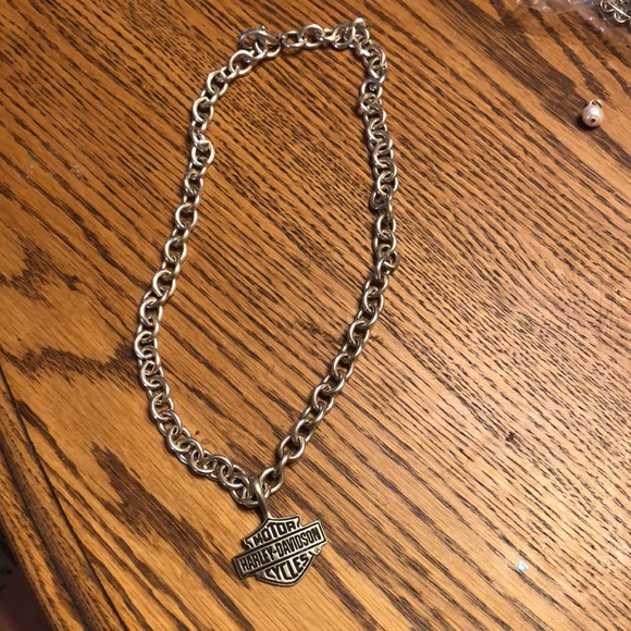 Harley Davidson Sterling Silver Necklace Over 100g - Picture 2 of 4